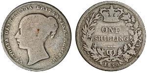 1 Shilling Reino Unido de Gran Bretaña e Irlanda (1801-1922) Plata Victoria (1819 - 1901)