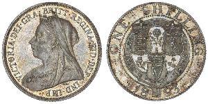 1 Shilling Reino Unido de Gran Bretaña e Irlanda (1801-1922) Plata Victoria (1819 - 1901)