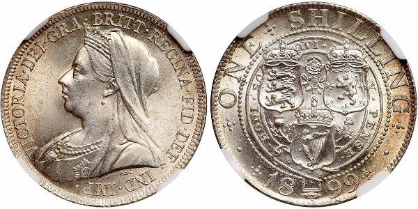 1 Shilling Reino Unido de Gran Bretaña e Irlanda (1801-1922) Plata Victoria (1819 - 1901)