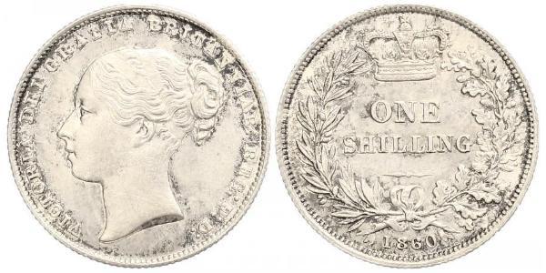 1 Shilling Reino Unido de Gran Bretaña e Irlanda (1801-1922) Plata Victoria (1819 - 1901)