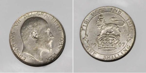 1 Shilling Reino Unido de Gran Bretaña e Irlanda (1801-1922) Plata Eduardo VII (1841-1910)