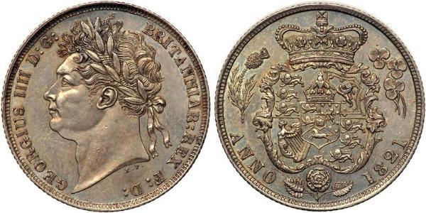 1 Shilling Reino Unido de Gran Bretaña e Irlanda (1801-1922) Plata Jorge IV (1762-1830)