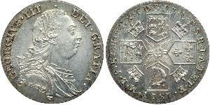 1 Shilling Reino de Gran Bretaña (1707-1801) Plata Jorge III (1738-1820)