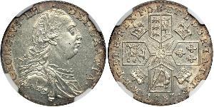 1 Shilling Reino de Gran Bretaña (1707-1801) Plata Jorge III (1738-1820)