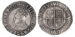 1 Shilling Reino de Inglaterra (927-1649,1660-1707) Plata Isabel I (1533-1603)