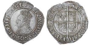 1 Shilling Reino de Inglaterra (927-1649,1660-1707) Plata Isabel I (1533-1603)