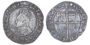 1 Shilling Reino de Inglaterra (927-1649,1660-1707) Plata Isabel I (1533-1603)