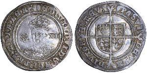 1 Shilling Reino de Inglaterra (927-1649,1660-1707) Plata Eduardo VI  (1537-1553)