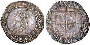 1 Shilling Reino de Inglaterra (927-1649,1660-1707) Plata Isabel I (1533-1603)