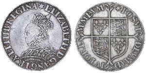 1 Shilling Reino de Inglaterra (927-1649,1660-1707) Plata Isabel I (1533-1603)