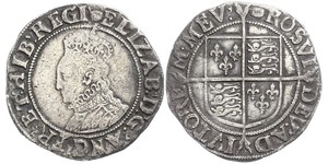 1 Shilling Reino de Inglaterra (927-1649,1660-1707) Plata Isabel I (1533-1603)