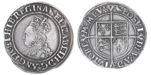 1 Shilling Reino de Inglaterra (927-1649,1660-1707) Plata Isabel I (1533-1603)