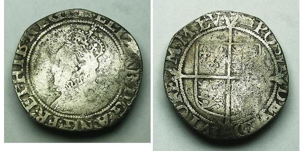 1 Shilling Reino de Inglaterra (927-1649,1660-1707) Plata Isabel I (1533-1603)
