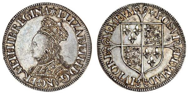 1 Shilling Reino de Inglaterra (927-1649,1660-1707) Plata Isabel I (1533-1603)