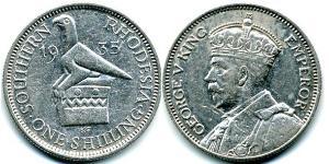 1 Shilling Rodesia (1965 - 1979) Plata 