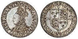 1 Shilling Reino de Inglaterra (927-1649,1660-1707) Plata Isabel I (1533-1603)