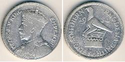 1 Shilling Southern Rhodesia (1923-1980) Plata Jorge V (1865-1936)