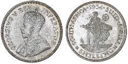 1 Shilling Sudáfrica Plata Jorge V (1865-1936)