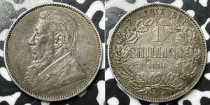 1 Shilling Sudáfrica Plata Paul Kruger (1825 - 1904)