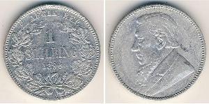 1 Shilling Sudáfrica Plata Paul Kruger (1825 - 1904)