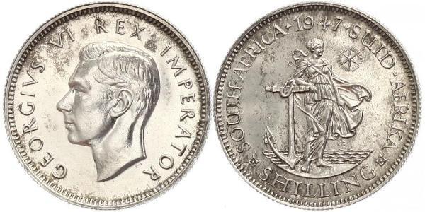 1 Shilling Sudáfrica Plata Jorge VI (1895-1952)
