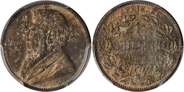 1 Shilling Sudáfrica Plata Paul Kruger (1825 - 1904)