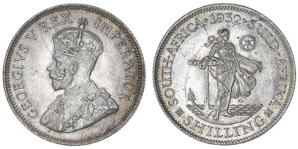 1 Shilling Sudáfrica Plata Jorge V (1865-1936)