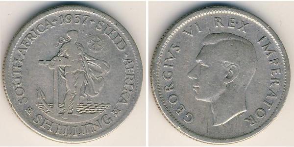 1 Shilling Sudáfrica Plata Jorge VI (1895-1952)
