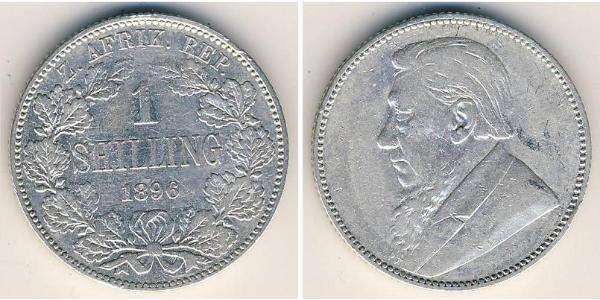 1 Shilling Sudáfrica Plata Paul Kruger (1825 - 1904)