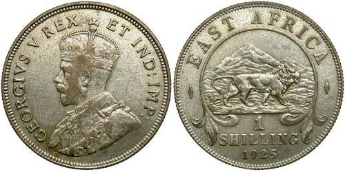 1 Shilling África Oriental Plata Jorge V (1865-1936)