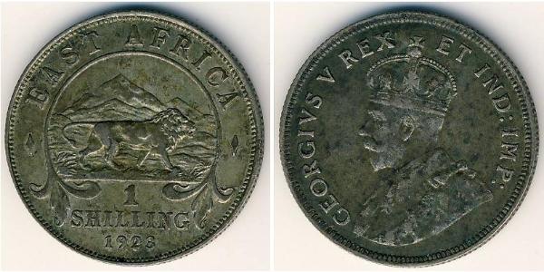 1 Shilling África Oriental Plata Jorge V (1865-1936)