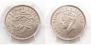 1 Shilling British Cyprus (1878 - 1960) Rame/Nichel Giorgio VI (1895-1952)