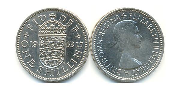 1 Shilling Regno Unito (1922-) Rame/Nichel Elisabetta II (1926-2022)