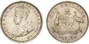 1 Shilling Australien (1788 - 1939) Silber George V (1865-1936)