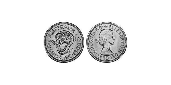 1 Shilling Australien (1939 - ) Silber Elizabeth II (1926-2022)