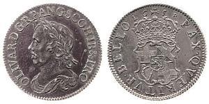 1 Shilling Commonwealth of England (1649-1660) Silber Oliver Cromwell (1599 - 1658)