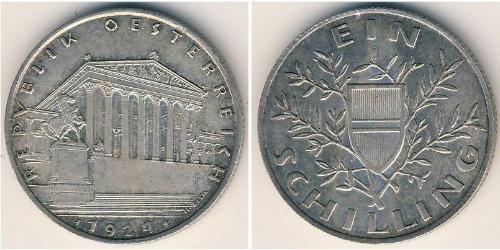 1 Shilling Geschichte Österreichs (1918-1934) Silber 