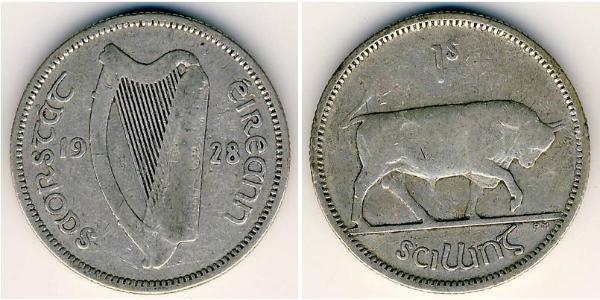 1 Shilling Irland (1922 - ) Silber 