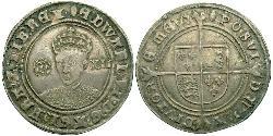 1 Shilling Königreich England (927-1649,1660-1707) Silber Eduard VI  (1537-1553)