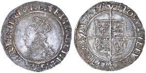 1 Shilling Königreich England (927-1649,1660-1707) Silber Elizabeth I (1533-1603)