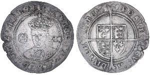 1 Shilling Königreich England (927-1649,1660-1707) Silber Eduard VI  (1537-1553)