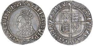 1 Shilling Königreich England (927-1649,1660-1707) Silber Elizabeth I (1533-1603)