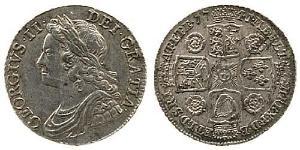 1 Shilling Königreich Großbritannien (1707-1801) Silber Georg II (1683-1760)