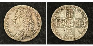 1 Shilling Königreich Großbritannien (1707-1801) Silber Georg II (1683-1760)