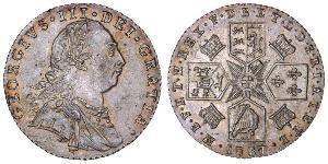 1 Shilling Königreich Großbritannien (1707-1801) Silber Georg III (1738-1820)