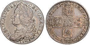 1 Shilling Königreich Großbritannien (1707-1801) Silber Georg II (1683-1760)