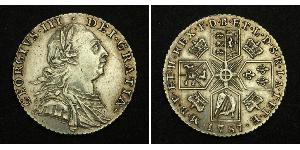 1 Shilling Königreich Großbritannien (1707-1801) Silber Georg III (1738-1820)