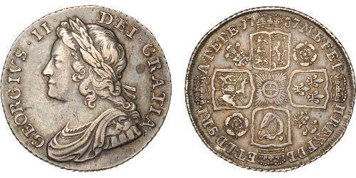 1 Shilling Königreich Großbritannien (1707-1801) Silber Georg II (1683-1760)