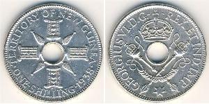 1 Shilling Neuguinea Silber Georg VI (1895-1952)