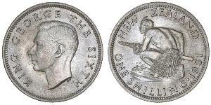 1 Shilling Neuseeland Silber Georg VI (1895-1952)